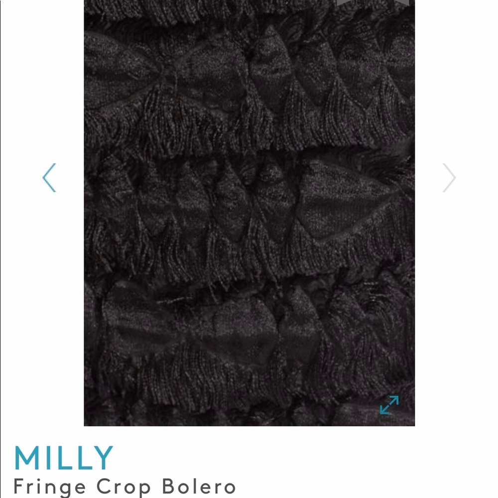 NEW MILLY fringe crop bolero - Picture 3 of 4
